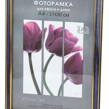 Рамка пластик 21x30 Interior Office 20мм 284 бирюза (1/25)