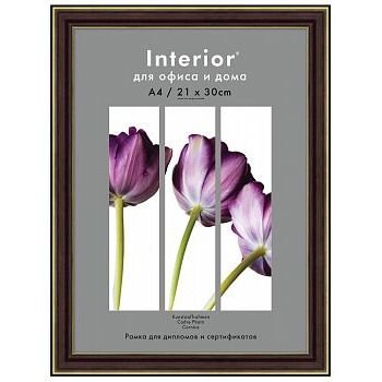 Рамка пластик 21x30 Interior Office 20мм 288 карельская береза (1/25)