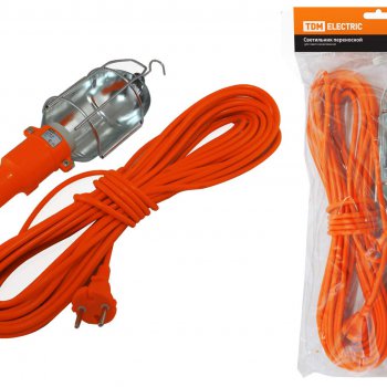 Светильник переносной Е27 TDM УП-2Р 15м 60Вт решётка (10)