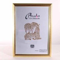 Рамка пластик 21x30 Зебра 1,7мм 3872 золото (25)