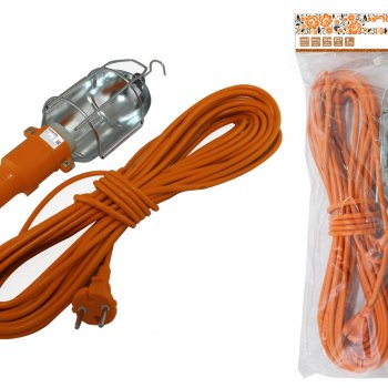 Светильник переносной Е27 TDM УП-2Р-10 10м 60Вт решётка Народный (15)