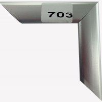 Рамка пластик 21x30 Зебра 2,2мм 703 серебро (25)