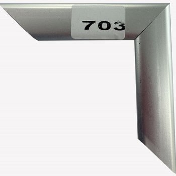 Рамка пластик 21x30 Зебра 2,2мм 703 серебро (25)