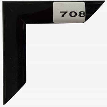 Рамка пластик 21x30 Зебра 2,2мм 708 черный (25)