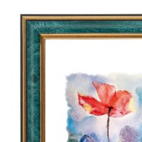 Фоторамка 25*25 Зебра 1,7мм 3899 малахит (1/25)