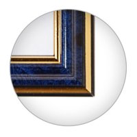 Рамка пластик 25x35 Зебра 1,7мм 3877 синяя бирюза (25)