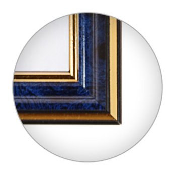 Рамка пластик 25x35 Зебра 1,7мм 3877 синяя бирюза (25)