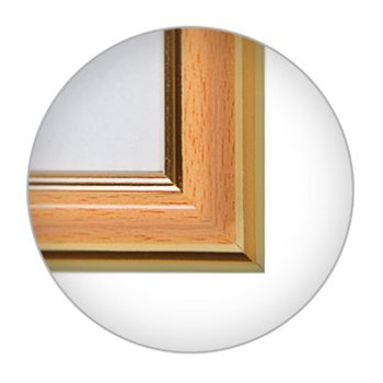 Рамка пластик 25x35 Зебра 1,7мм 3922 желт/зол (25)