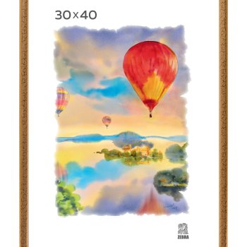 Рамка пластик 30x40 Зебра 1,7мм 3872 золото (15)