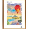 Рамка пластик 30x40 Зебра 1,7мм 3904 золото (15)