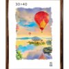 Рамка пластик 30x40 Зебра 1,7мм 3925 орех (15)