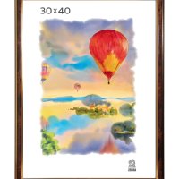 Рамка пластик 30x40 Зебра 1,7мм 3925 орех (15)