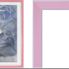 Рамка пластик 10x15 Акварель розовый стекло (18)
