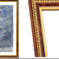 Рамка пластик 10x15 Камея 982 Карельская береза стекло (15)