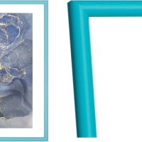 Рамка пластик 10x15 Радуга голубой (13)