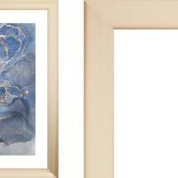 Рамка пластик 10x15 Радуга золото матовое (13)