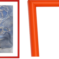 Рамка пластик 10x15 Радуга оранжевый (13)