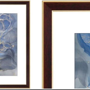 Рамка пластик 15x21 Акварель красное дерево стекло (30)