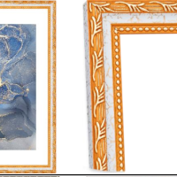 Рамка пластик 15x21 Камышок белый (26)