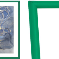 Рамка пластик 15x21 Радуга зеленый (24)