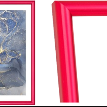 Рамка пластик 15x21 Радуга пурпурный металлик (24)