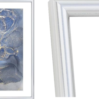 Рамка пластик 15x21 Радуга серебро (24)