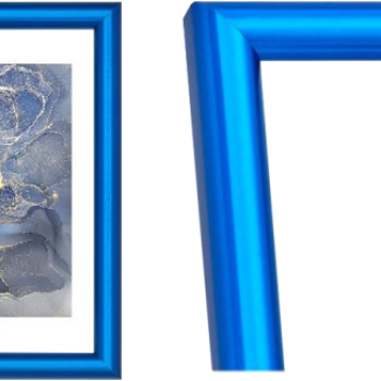 Рамка пластик 15x21 Радуга синий металлик (24)