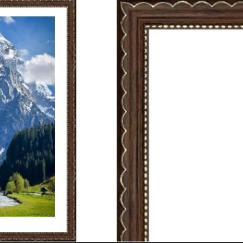 Рамка пластик 15x21 Стиль коричневый (26)