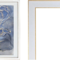 Рамка пластик 21x30 Акварель белый с ножкой стекло (30)