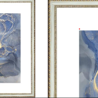 Рамка пластик 21x30 Кружева бежевый с ногой стекло (23)