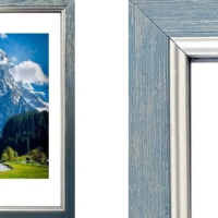 Рамка пластик 21x30 Плаза голубой (25)