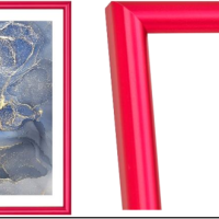 Рамка пластик 21x30 Радуга пурпурный металлик с ногой (24)