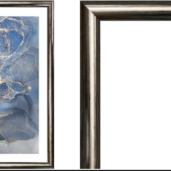 Рамка пластик 21x30 Радуга сталь с ногой (24)