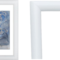 Рамка пластик 21x30 Феерия белый с ногой (27)