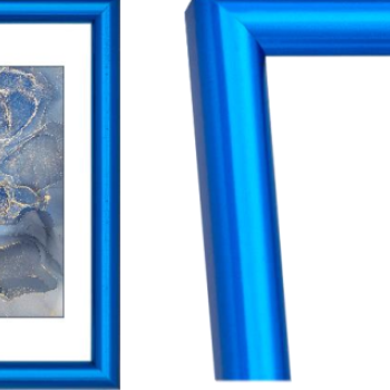 Рамка пластик 21x30 Феерия синий металлик (29)