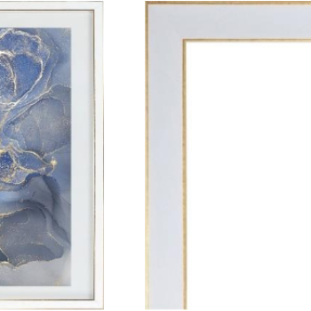 Рамка пластик 30x40 Акварель белый стекло (21)