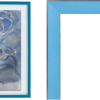 Рамка пластик 30x40 Акварель лазурный стекло (21)