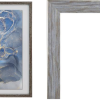 Рамка пластик 30x40 Акварель морозное серебро стекло (21)