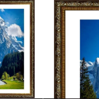 Рамка пластик 30x40 Винтаж золото (16)