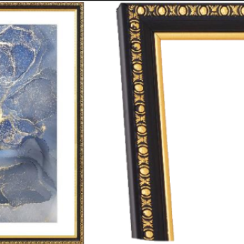 Рамка пластик 30x45 Камея 989 Черный стекло (15)