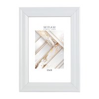 Рамка пластик 10x15 Мирам 640261-4 белый (12)