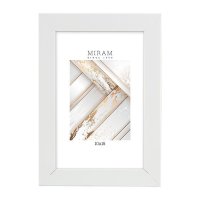 Рамка пластик 10x15 Мирам 641801-4 белый (12)