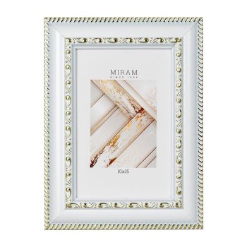 Рамка пластик 13x18 Gallery 644861-5 белый с золотым орнаментом (12)