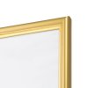 Рамка пластик 15x21 Мирам 636411-6 золото тонкий с внутренним кантом (12)
