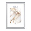 Рамка пластик 15x21 Gallery 636421-6 серебро тонкий гладкий с внутренним кантом (1/12)