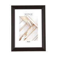Рамка пластик 15x21 Мирам 640246-6 чёрный широкий (12)