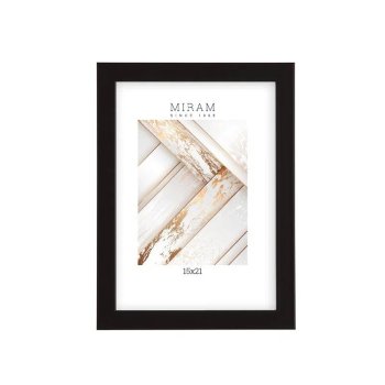 Рамка пластик 15x21 Мирам 641807-6 черный (12)