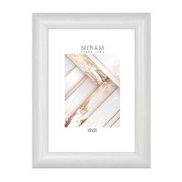 Рамка пластик 15x21 Мирам 647261-6 белый с ножкой (12)