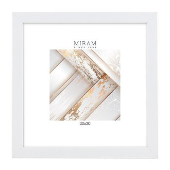 Рамка пластик 20x20 Мирам 641861-22 белый (6)