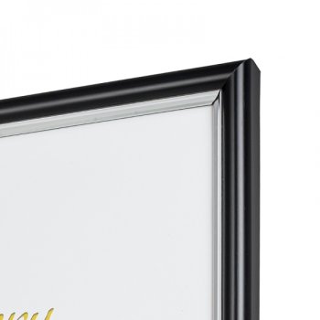 Рамка пластик 21x29,7 Мирам 636477-A4 черный (12)